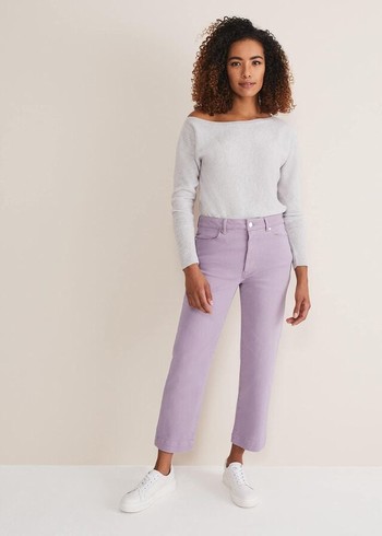 Phase Eight Ramona Straight Leg Trousers Purple Canada | YRKTSF-809